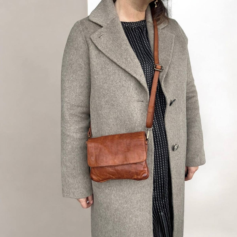 cognac Emory skuldertaske - Montana - 272400