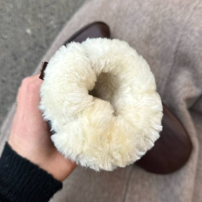 Brun herre rulamsluffe - Freja skind