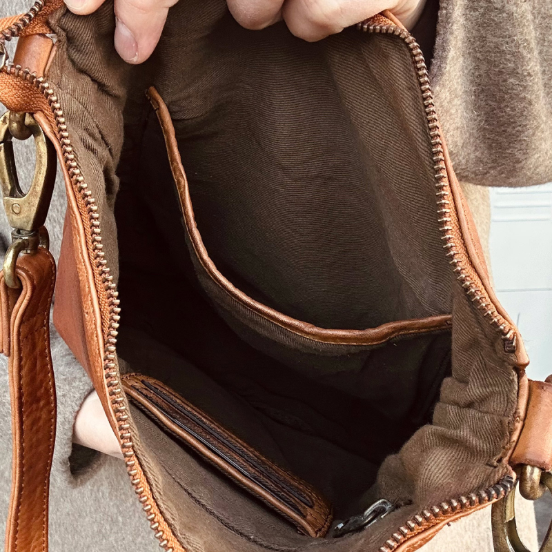 Fontana crossbody - cognac læder - Montana - 272301