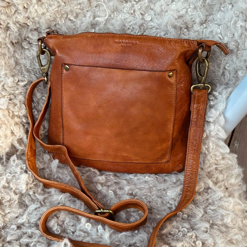 Fontana crossbody - cognac læder - Montana - 272301
