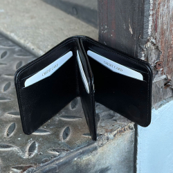 Diego kortholder af sort skind - Freja skind