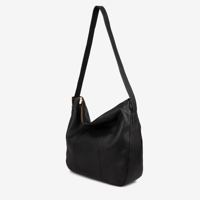 Sort Donna skuldertaske  - Treats 282474 - Freja skind