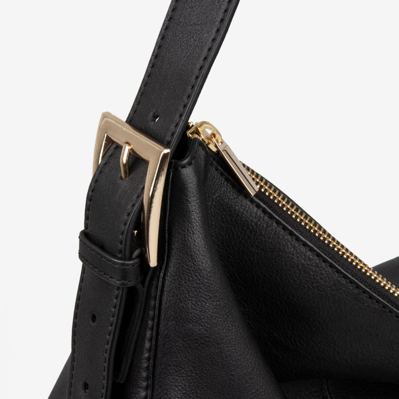 Sort Donna skuldertaske  - Treats 282474 - Freja skind