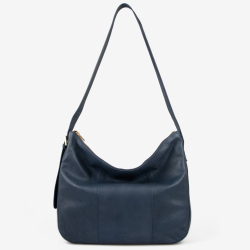 Donna skuldertaske navy blå  - Treats 282474 - Freja skind