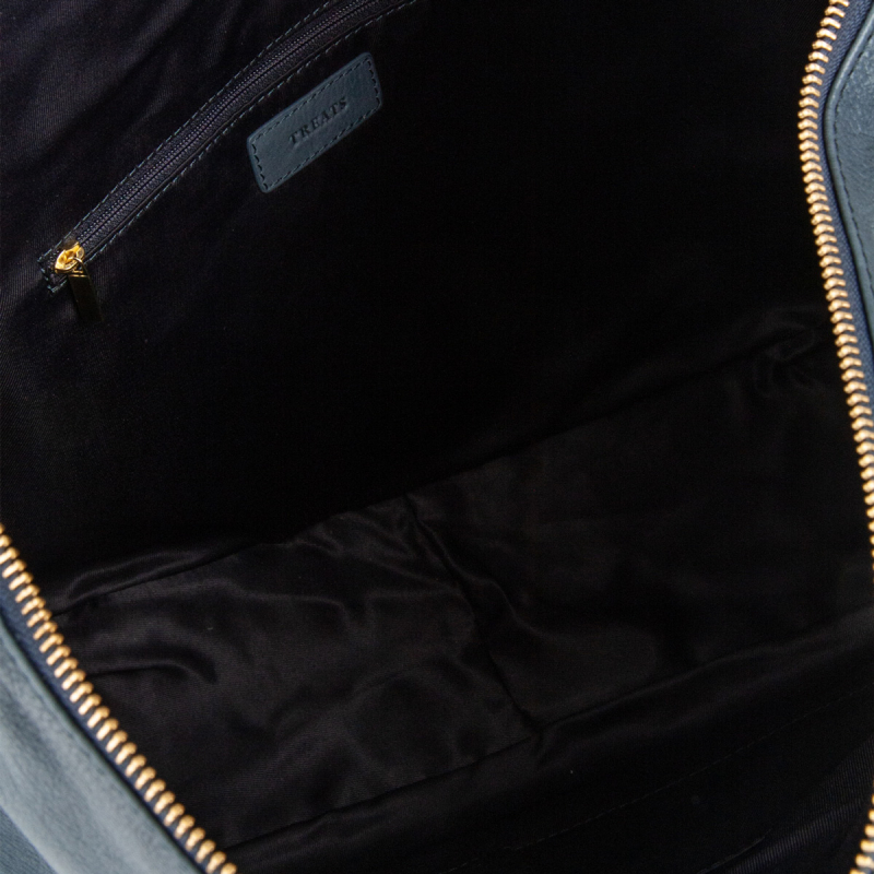 Donna skuldertaske navy blå  - Treats 282474 - Freja skind