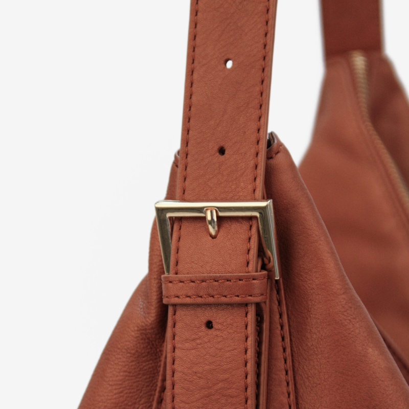 Cognac Donna skuldertaske - blød skind - Treats  - 282474