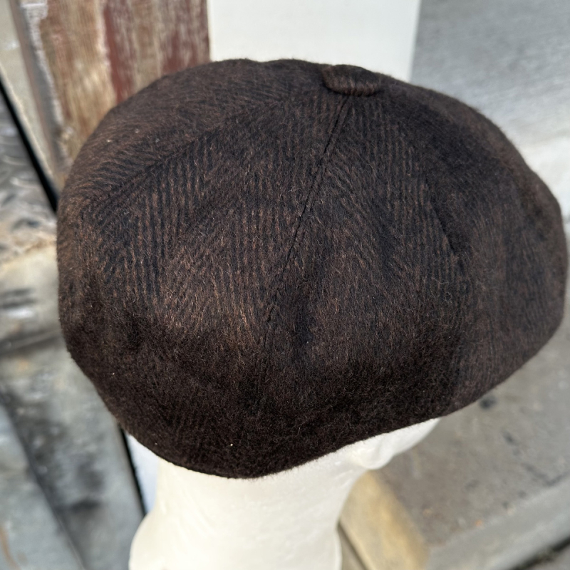 Ronald sixpence - Mørk brun uld - Freja skind