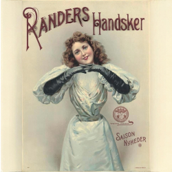 mørk brun herrehandske  - Randers handsker - 406002