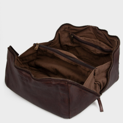 Stor toilettaske - Dillon fra Montana - blød bøffellæder - 272421