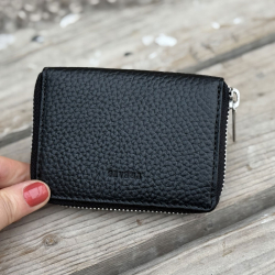 sort Signe skindpung i præget skind - Treats - 180900