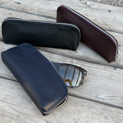 Becca læderetui - brilleetui - makeuppung - penalhus -  treats 182002