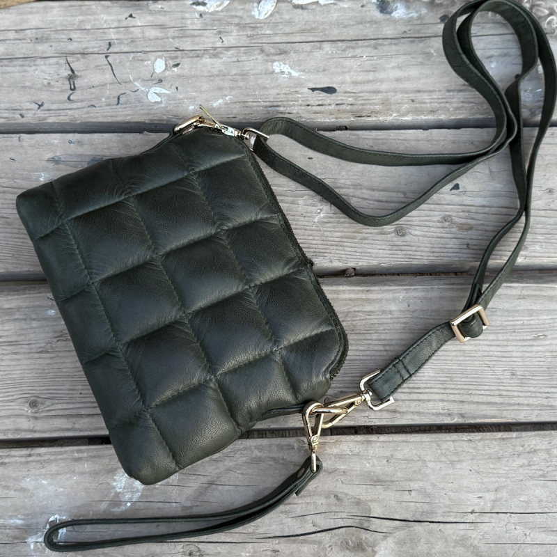 Grøn Grace skuldertaske / clutch - Orchid