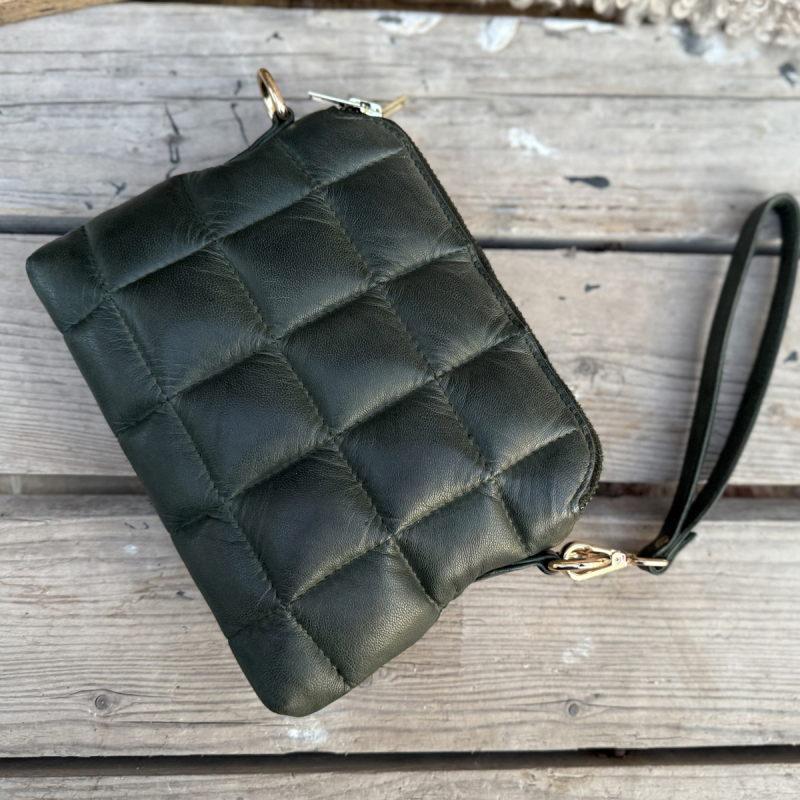 Grøn Grace skuldertaske / clutch - Orchid