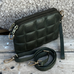 Grøn Grace skuldertaske / clutch - Orchid