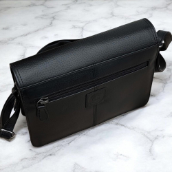 sort Veronica  skuldertaske i sort kalveskind - Leather design - Freja skind
