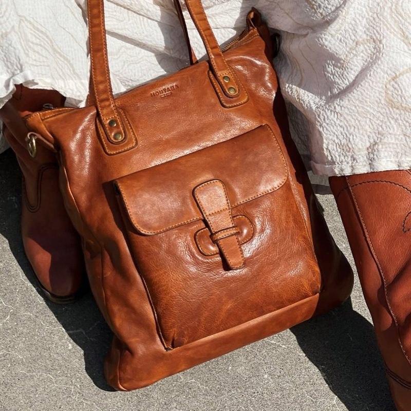 Luka shopper i bøffellæder - Montana 272404 - Freja skind