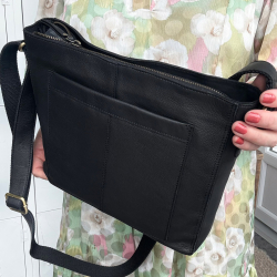 Vera skuldertaske i blød skind - Treats - Freja skind