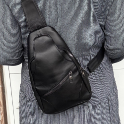 Sort Toronto sleekbag i lammeskind - Freja skind