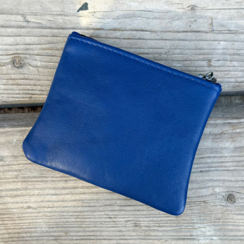 Blå Sanne bumbag i blød lammeskind - Freja skind