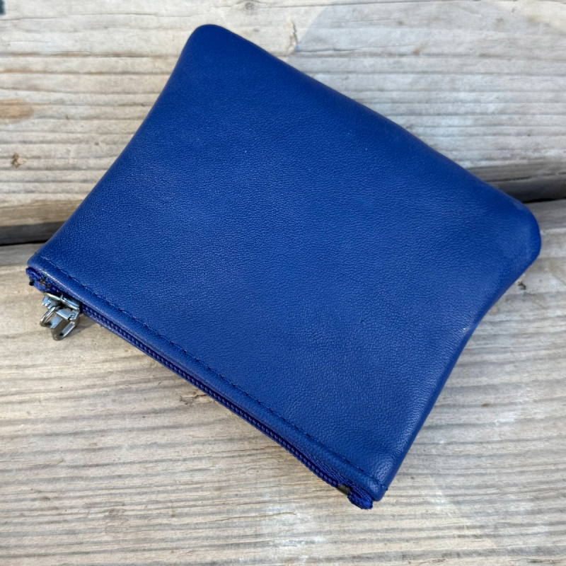 Blå Sanne bumbag i blød lammeskind - Freja skind