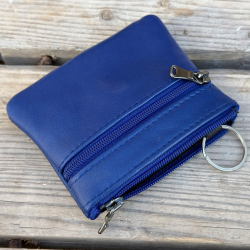 Blå Sanne bumbag i blød lammeskind - Freja skind