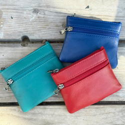 Turkis Sanne skindpung - Freja skind