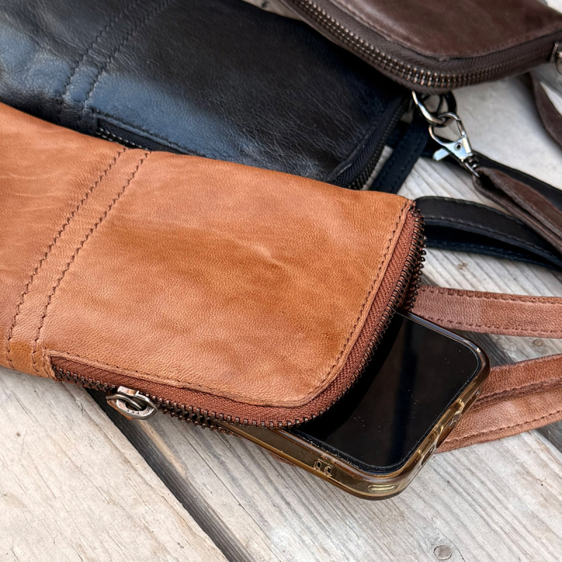 Palma mobilhanger til stor mobil - Super blød skind - Freja skind