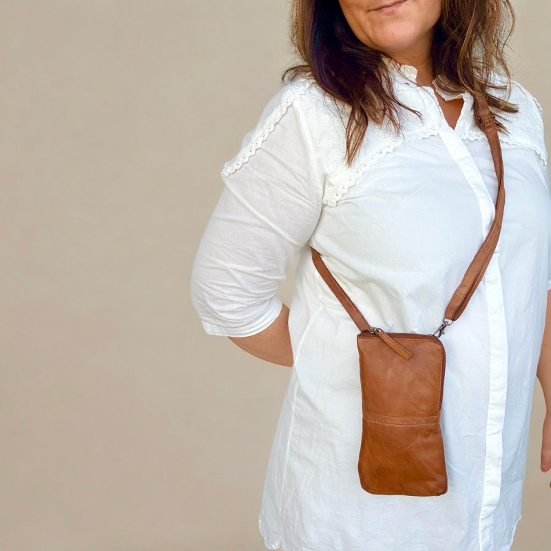 Palma mobilhanger til stor mobil - Super blød skind - Freja skind