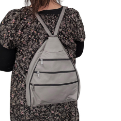 Grå rygsæk i blød lammeskind - limeted edition - Freja skind