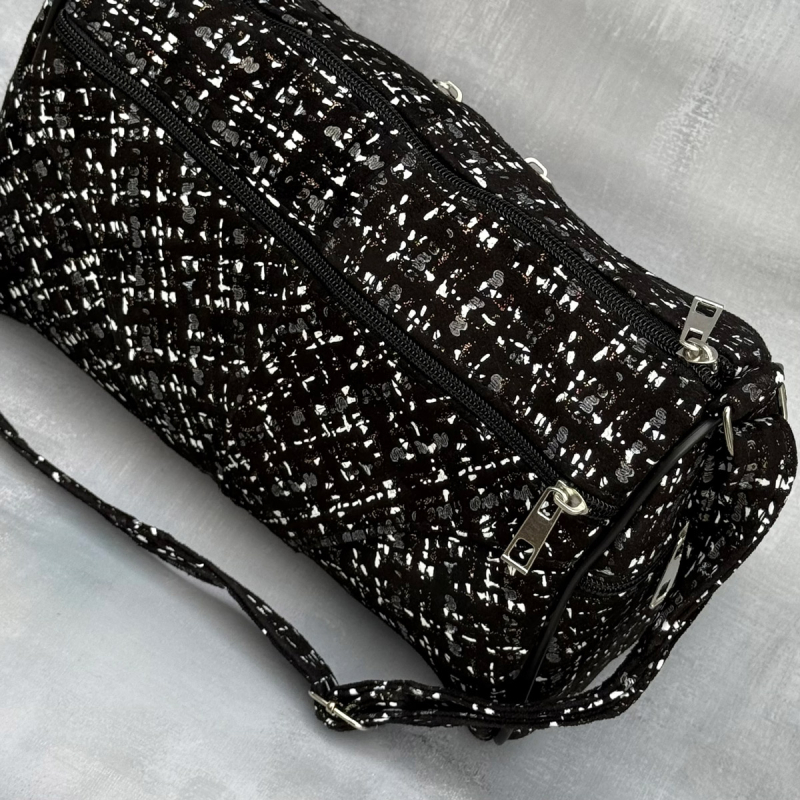 Lene skindtaske med præget mønster - Freja skind