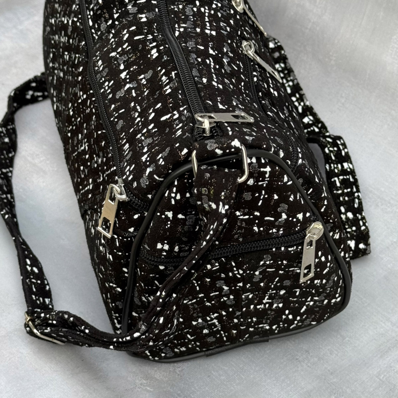 Lene skindtaske med præget mønster - Freja skind