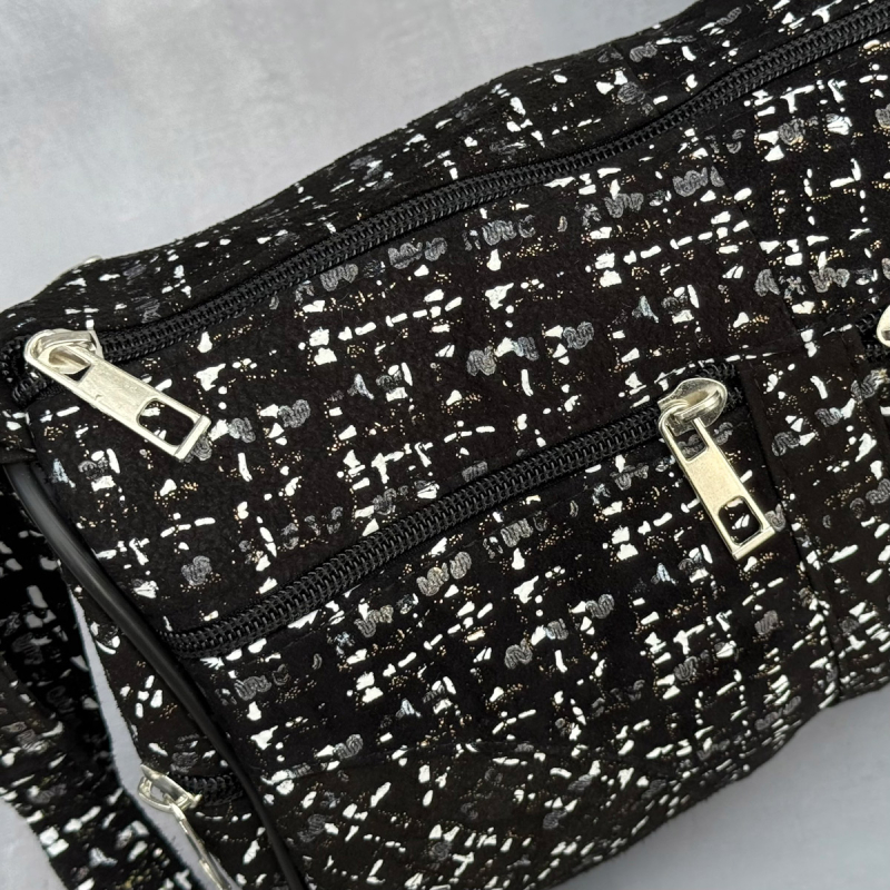 Lene skindtaske med præget mønster - Freja skind