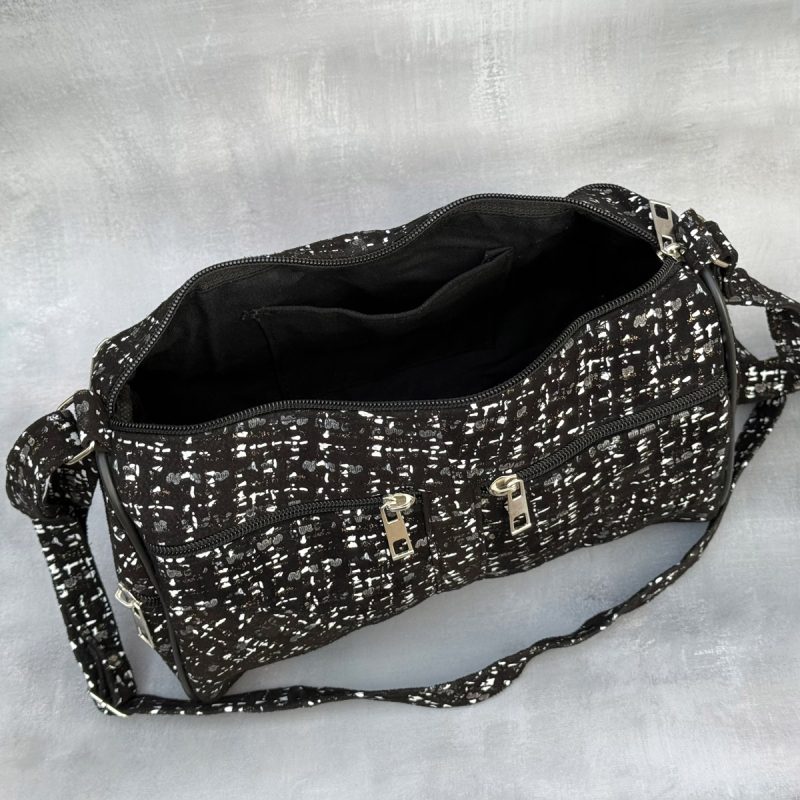 Lene skindtaske med præget mønster - Freja skind