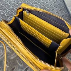 Treats crossbody taske - Gul noted skind - 280829