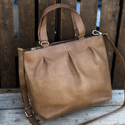 Cloe skuldertaske i brun skind - BTF-CPH - Freja skind