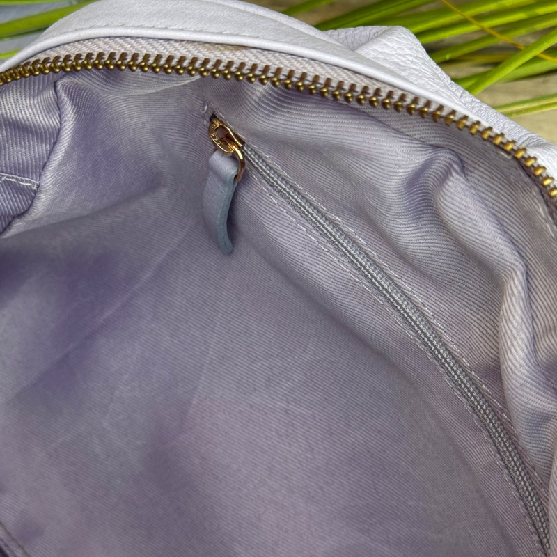 Layla Lay Lay crossbody med hjärta - Mjuk lila skinn - Treats