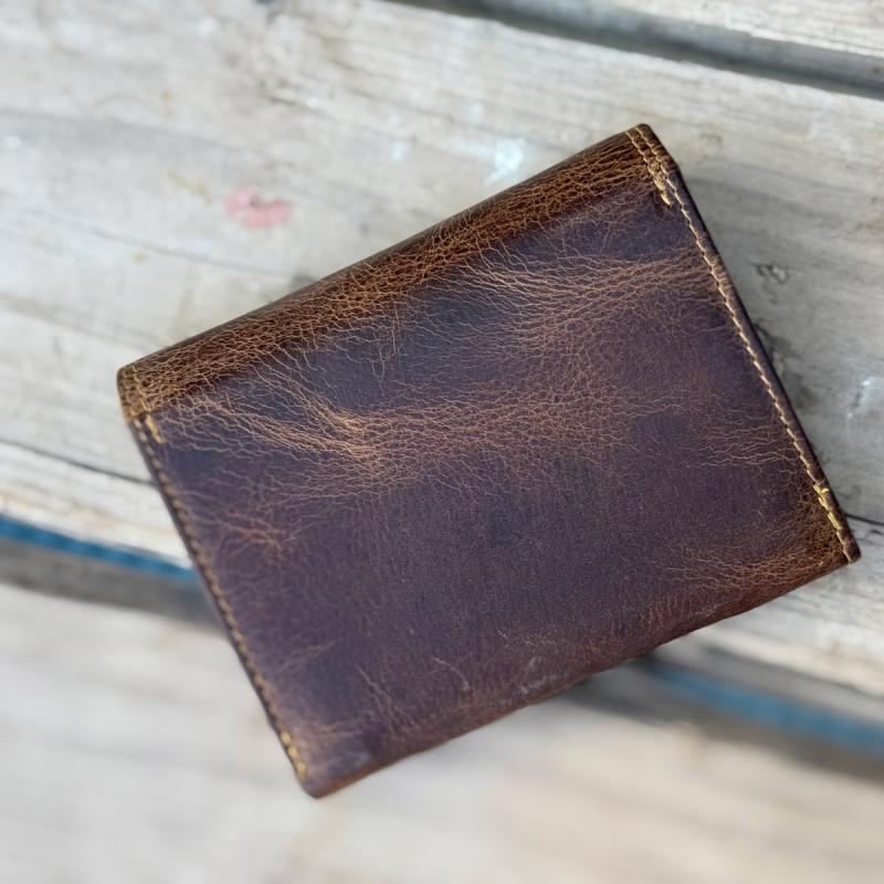 Buck pengepung med spænde - RFID beskyt - Leather design - Freja skind