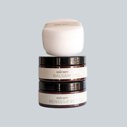 Micare kit 1 - rensesæbe - balsam og 3 svampe - Dansk produceret - Freja skind