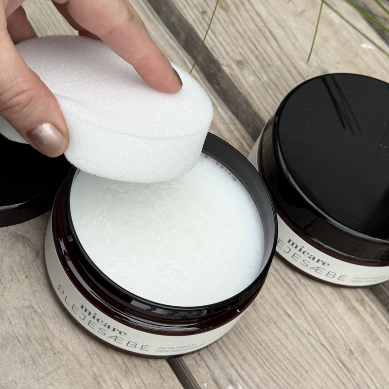 Micare plejesæbe 250 ml. baseret på demineraliseret vand - Freja skind