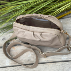 Layla lay lay crossbody taske i Besige skind - Treats 282211