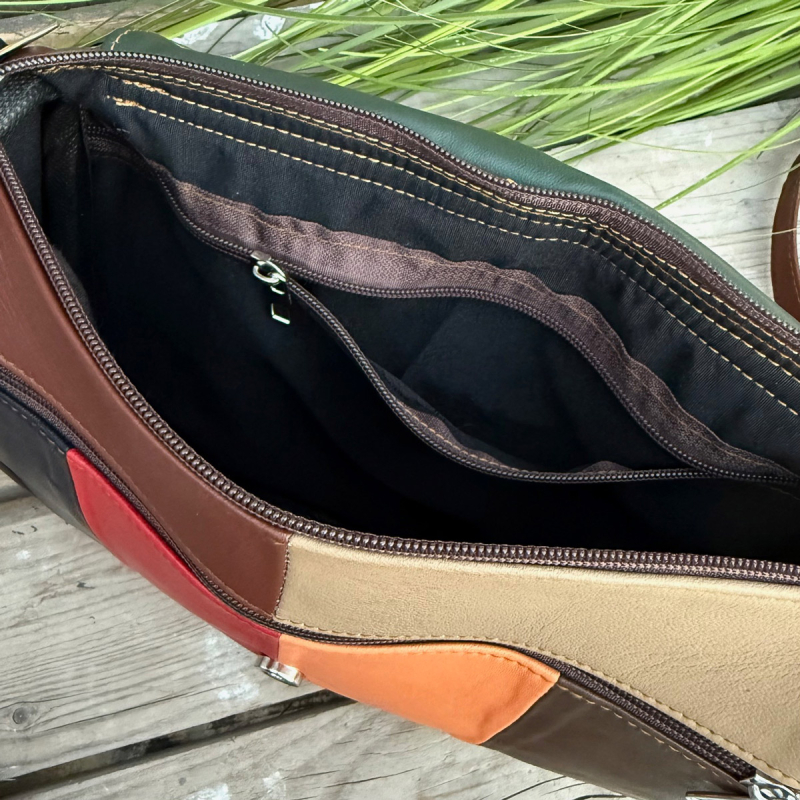 Dalia multicolor skinnväska m. lock - Dam - Freja Skind