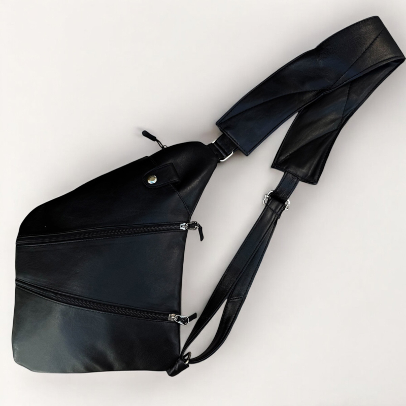 Iben Sleekbag - Mjuk svart skinn - bäst av det bästa - Freja Skind