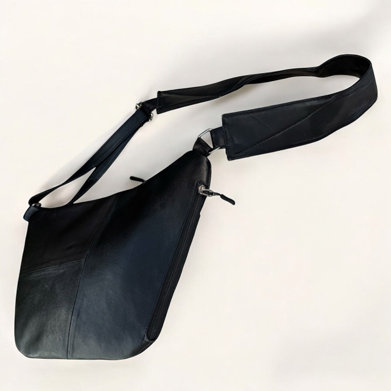 Iben Sleekbag - Mjuk svart skinn - bäst av det bästa - Freja Skind