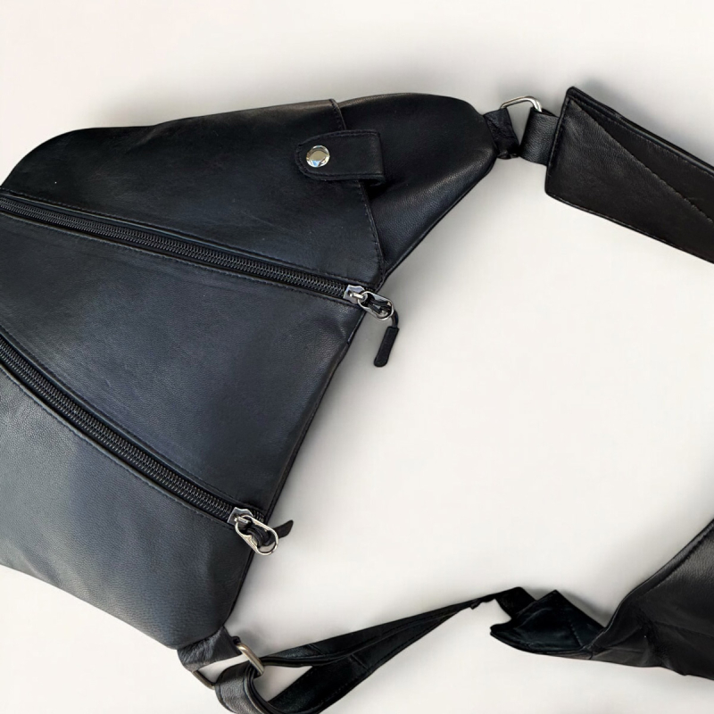 Iben Sleekbag - Mjuk svart skinn - bäst av det bästa - Freja Skind