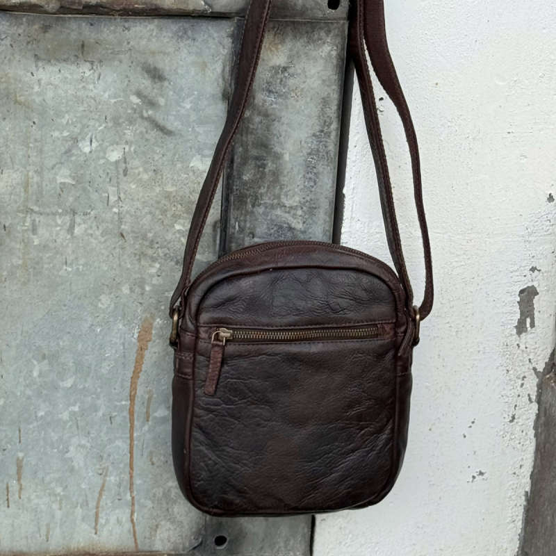 Brun herretaske - Richmond fra danske Montana - Freja skind