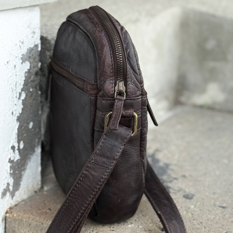 Brun herretaske - Richmond fra danske Montana - Freja skind