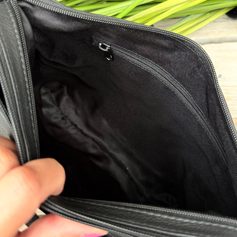 Julia skuldertaske i blød kalvelæder - Leather design - Freja skind