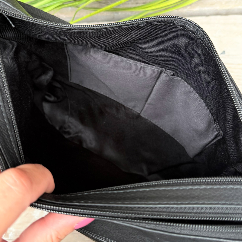 Julia skuldertaske i blød kalvelæder - Leather design - Freja skind