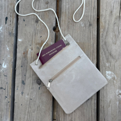 Pengekat i beige ruskind