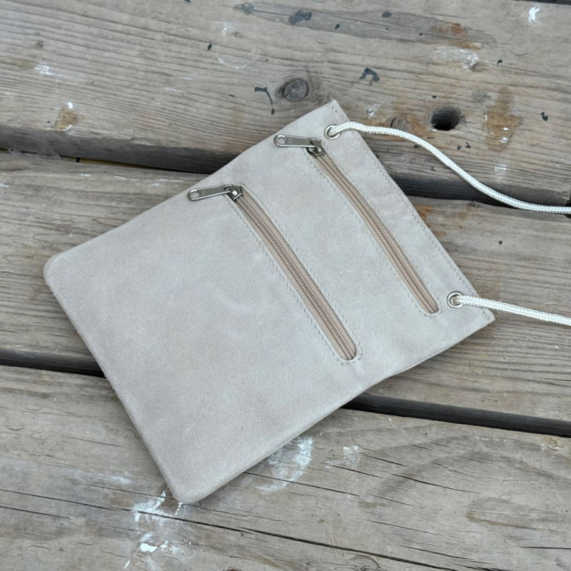 Pengekat i beige ruskind